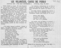 Los villancicos, cantos del pueblo
