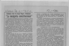 La incógnita constitucional".