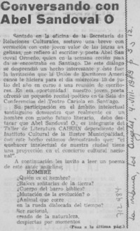 Conversando con Abel Sandoval O.