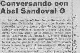 Conversando con Abel Sandoval O.