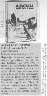 Alpatacal, desvío hacia la gloria.