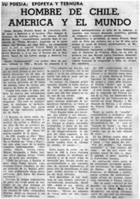 Hombre de Chile, América y el mundo