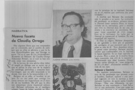 Nueva faceta de Claudio Orrego