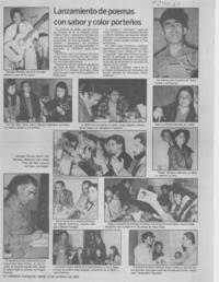 Lanzamiento de poemas con sabor y color porteños.