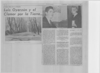 Luis Oyarzún y el clamor por la tierra --