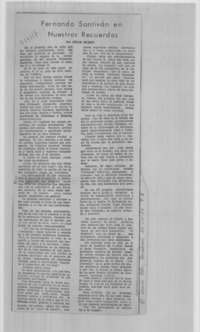 Fernando Santiván en nuestros recuerdos