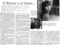 L'amour o el amor...