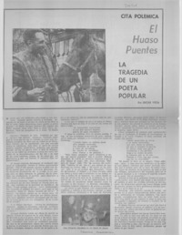 La tragedia de un poeta popular