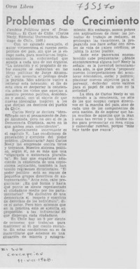 Problemas de crecimiento.