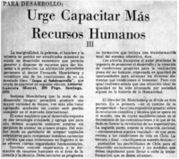 Urge capacitar más recursos humanos.
