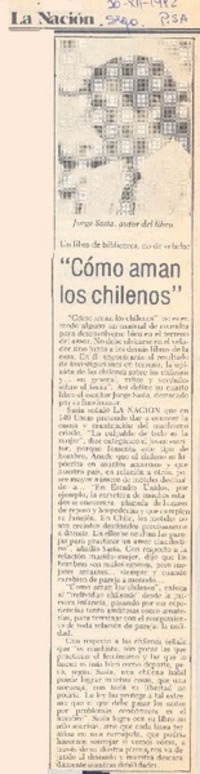 Cómo aman los chilenos".