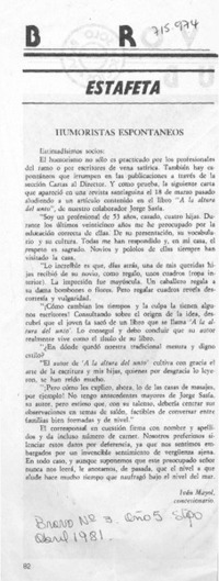 Humoristas espontáneos