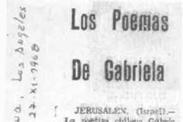 Los Poemas de Gabriela.