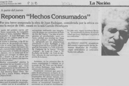 Reponen "hechos consumados".