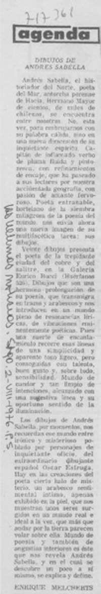 Dibujos de Andrés Sabella