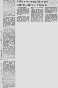 Salió a la venta libro con sátiras sobre el festival.