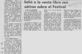 Salió a la venta libro con sátiras sobre el festival.