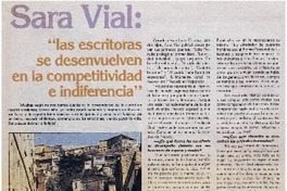 "Las escritoras se desenvuelven en la competitividad e indiferencia" : [entrevistas]