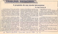 A propósito de una novela temuquense