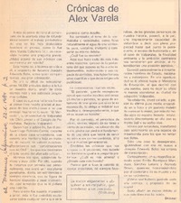 Crónicas de Alex Varela