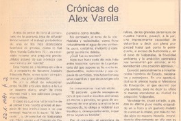 Crónicas de Alex Varela