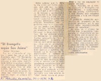 El evangelio según San Jaime".