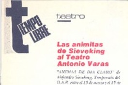Las animitas de Sieveking al teatro Antonio Varas