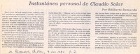 Instantánea personal de Claudio Solar