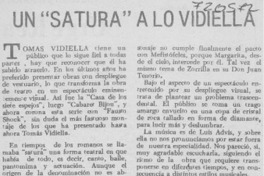 Un "satura" a lo Vidiella