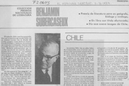 Benjamín Subercaseaux.