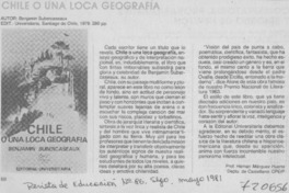 Chile o una loca geografía