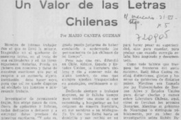 Un valor de las letras chilenas