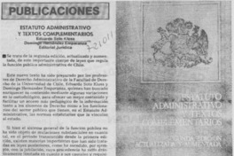 Estatuto administrativo y textos complementarios.