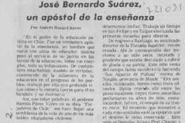 José Bernardo Suárez, un apóstol de la enseñanza.