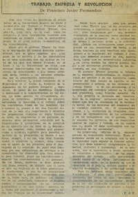 Trabajo, empresa y revolución