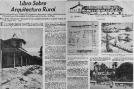 Libro sobre arquitectura rural.