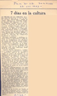 Lo mejor de la semana