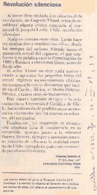 Revolución silenciosa