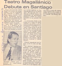 Teatro magallánico debuta en Santiago.