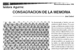 Consagración de la memoria: [entrevista]