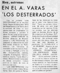 En el A. varas "Los desterrados".
