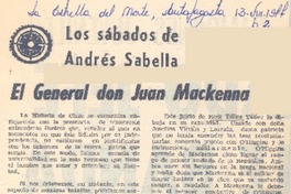 El general don Juan Mackenna
