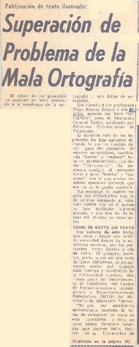 Superación de problema de la mala ortografía.