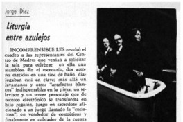 Liturgia entre azulejos.