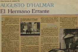 Augusto D'Halmar el hermano errante.