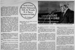 Carlos Valenzuela Solís de Ovando o el nuevo cronista de Chile