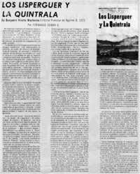 Los Lisperguer y la Quintrala