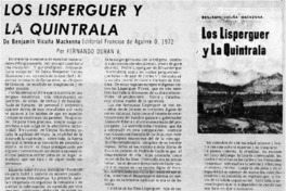 Los Lisperguer y la Quintrala