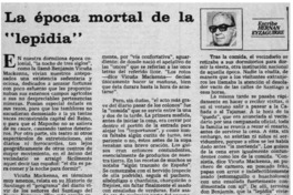 La época mortal de la "lepidia"