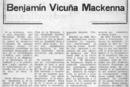 Benjamín Vicuña Mackenna